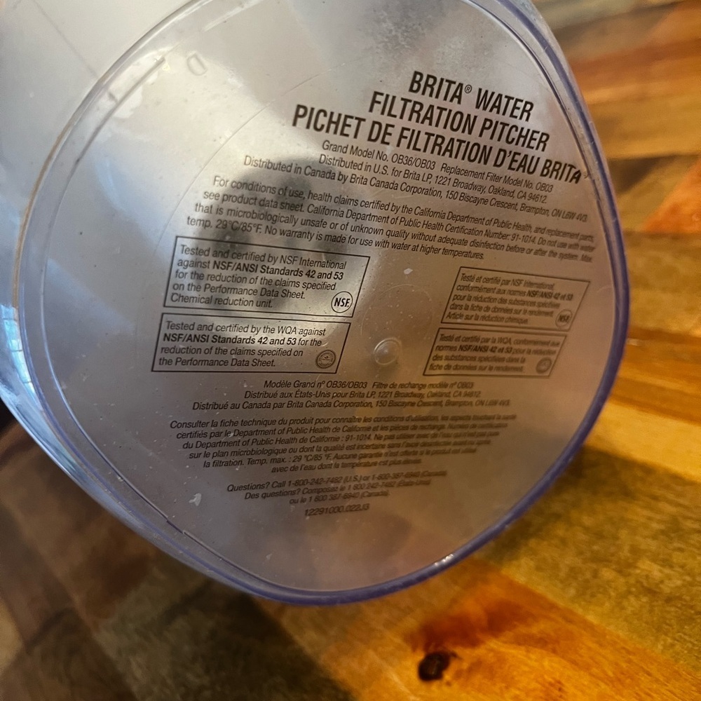 Brita White Water Filter Pitcher - Picture 4 of 7